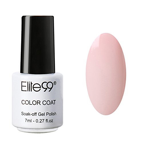 Elite99 7ml UV Gel Soak Off Nail Polish Color Varnish Nail Art Manicure Light Apricot Pink (1361)