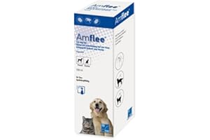 Amflee Hund & Katze, Fipronil Spray gegen Zecken, Flöhe und Haarlinge zur Anwendung auf der Haut, 2,5 mg/ml Lösung, 100 ml