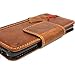 Produktbild Echtes Leder Handmade Schutzhülle für Samsung Galaxy S9 Book Wallet spezielle Schließung Luxus Magnet Cover Karten Slots Vintage Tan daviscase S 9