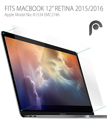 Fosmon Displayschutz Screen Protector für MacBook 12″ (2015 / 2016) [Japan 3H Hard Coating Film] – Klar – 3 Pack - 4