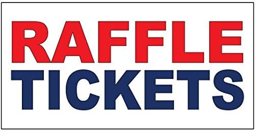 aqf527907 Raffle Tickets Red Blue Metal Signs Aluminum Warning Signs Safety Sign Metal Tin Plate Plaque Yard Sign 8x12 Inces