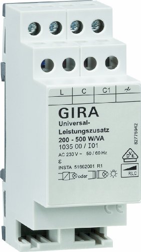 Preisvergleich Produktbild Gira 103500 Uni Leistungszusatz 200, 500 W VA Elektronik