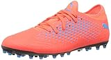 Rot Puma Herren Future 19.4 MG Fußballschuhe, Rot (Red Blast-Bleu Azur), 44 EU