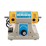 La máquina de acabado profesional para pulir joyas está hecha principalmente de aluminio pulido, joyas, cromo, piezas de metal o piezas de plástico para un aspecto refinado.