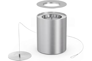 ‎HÖFATS höfats - Bio-Burner Spin 1200 inklusive Eco-Ring - ersetzt Gelbrennstoffdose von Spin 120 - ermöglicht Gebrauch von höfats flüssig Bioethanol - längere Brenndauer und hellere Flamme