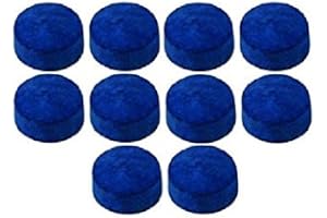 LGB Pool cue tip 9mm 10 piece Leather Blue