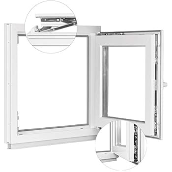 Kellerfenster Kunststoff Fenster Dreh Kipp 90 x 50 cm / 900 x 500 mm