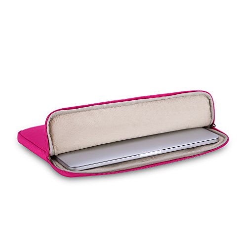 Caison 15.6″ Klassisch Boutique Laptop Hülle Buero Beutel 15.6 Zoll Notebook Tasche Schoner Abdeckung (Pink) - 3