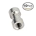 Produktbild CAM-ULATA Screw Adapter Converter with Standard 1/4" Female to 3/8" Female Thread for Camera Cage Tripod Monopod Ballhead Light Stand Shoulder Rig LED Panel Socket Studio Lighting Equipment, 10 Pack