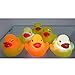 Eastlion Bathtime Fun Toys LED Colour Change Baby Bath Waterproof Night Light Ducks Pack of 4