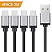 Produktbild Xcords USB C Kabel, [4 Stück 2 M] USB C Ladekabel, Nylon Schnelles Aufladen und Synchronisation USB Typ C Ladekabel für Samsung, Huawei, HTC, Nexus, Lumia, OnePlus, Nokia Tablet und mehr - Schwarz