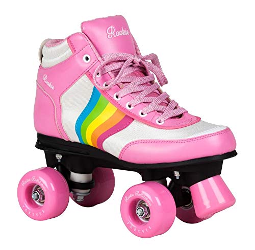Rookie Roller Skates Forever Rainbow Thickness Ska - Pink Multi Size 4.5 (EU 37)