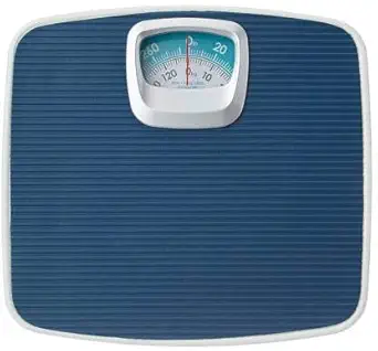 RTB Deluxe Manual Analogue Weighing Scale upto 130 kgs capacity for human body weight machine for home (Mechanical Weighing Machine)- Blue (9020 ANALOG)