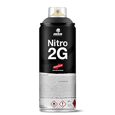 MTN Bombe de peinture noir mat MTN Nitro 2G