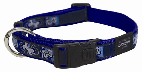 Rogz-Indigo-Bones-Armed-Response-Collar