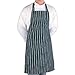 Produktbild Whites Chefs Apparel A530 Schürze Butchers Lätzchen, gestreift, Marineblau