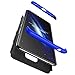 Produktbild Hnzxy Kompatibel mit Samsung Galaxy A30/ A20 Hülle 2 in 1 PC Hardcase Hart Hülle 360 Grad Hülle Full Body Case Cover Ultra dünn Schutzhülle Hybrid Handyhülle Tasche für Galaxy A30,Blau Schwarz