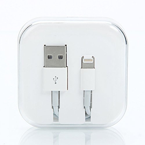 100 % Original Apple Lightning 8 Pin auf USB-Datenkabel MD818ZM/A / Ladekabel für iPhone 6 / 5 / 5S / 5C , iPad mini Air oder iPod + Rydges SpeedPower® exklusives Jewelcase zur Aufbewahrung