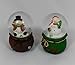 Produktbild 2St.Schneekugeln, Schneemann,Weihnachten,Deko,Nikolaus,Geschenk,Kugel,Schnee,Wichtel,NEU