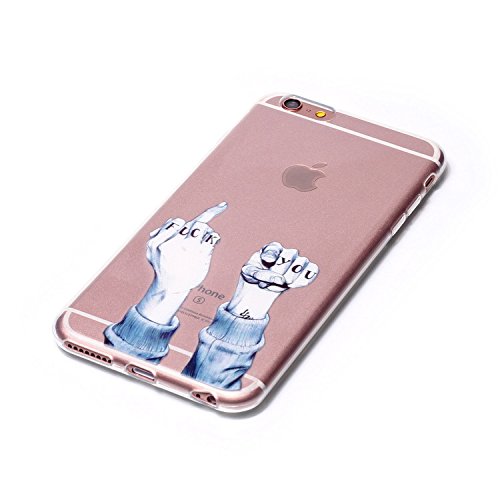 iPhone 6S Plus Hülle,iPhone 6 Plus Hülle TPU Case Schutzhülle Silikon Case,3D Kreative Ultra Slim Soft Licht Klar Transparent Silikon Gel Gomma TPU Hülle Case für iPhone 6S Plus/ 6 Plus with 5,5 Zoll,Cool 3D Romantik Flower Animal Cartoon TPU Silikon Schutz Handy Hülle Case Tasche Etui Bumper für Apple iPhone 6S/6 Plus 5.5 - 2