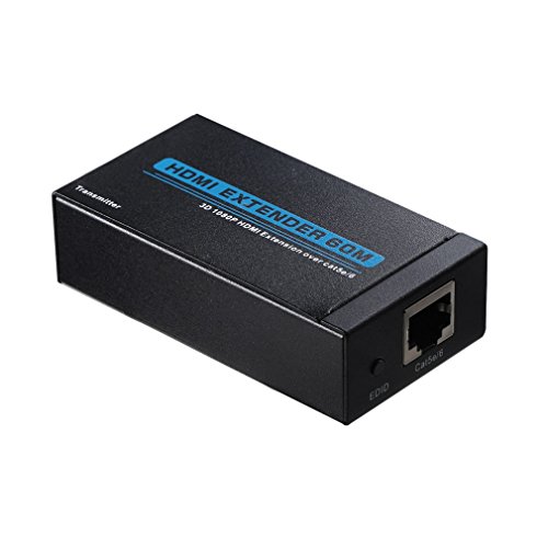 HDMI Extender Adapter,LESHP Full HD 3D 1080P HDMI Erweiterung über Single Cat5e / 6 Kabel Serie Kabel HDMI TO RJ4 Extender (bis zu 60m) - 3