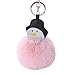 Produktbild OSYARD Schlüsselanhänger,Keychain,15 cm Weihnachten Schneemann Keychain Frauen Rucksäcke Handtaschen Anhänger Keyring Dekor Zubehör Pompoms Schlüsselringe Mode Niedlich Schlüssel Ring