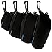 Produktbild igadgitz Klein, Mittel, Groß, Extra Groß Pack 4 Schnürverschluss Neopren Linse Schutz Hülle Tasche Überzug + Tragegriff / Gürtellasche für Olympus Linsen