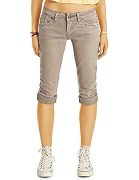 Bestyledberlin Damen Capri-Jeans, 3/4-lange Capri-Hosen, kurze Slim Fit Jeans j30k