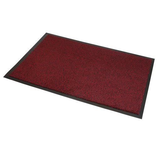 Buy JVL Red Black Heavy Duty Barrier Door Floor Mat, 80 x 120 cm Online