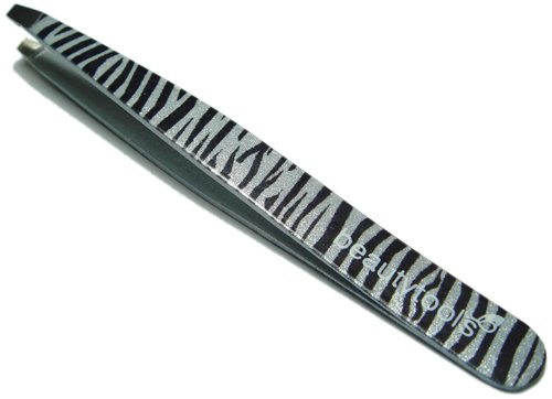 Beauty Tools Full Size Slant Tweezer Professional Tweezers Silver Strips. Com...