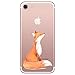 Produktbild Caler Kompatibel mit/Ersatz für Hülle 8/7 Hülle Weiche Flexible Silikon Handy Transparente Ultra Slim Gel TPU dünne stoßfeste Tasche Etui Schutzhülle Case Cover (Fuchs)