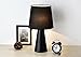 Produktbild LUCKY CLOVER-A Christmas modern Fashion minimalistisch Creative Classical Tischleuchte, Büro, Schlafzimmer, Bett Decor Desk Light, Festival Light Dekoration (schwarz)