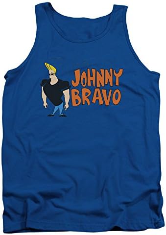 Johnny Bravo Cartoon Network Cartoon TV Series Johnny Logo Adult Tank Top Shirt