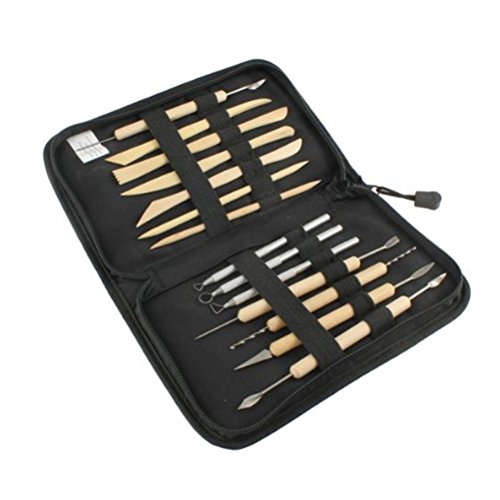 ULTNICE Outils de Sculpture Outils de Argile Poterie Modelage Artisanat Céramique DIY 14pcs