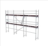 Fassadengerüst Aluminium Baugerüst Ascco Quadro ca.58m²