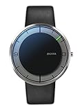 Botta-Design Herren-Armbanduhr, Einzeigeruhr, NOVA+, Analog, Quarz, Lederband, schwarz, 759010