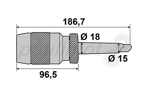 PAULIMOT Schnellspann-Bohrfutter 1 -16 mm MK2 - 4