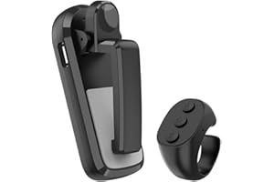 FEEGOW Retourneur de page sans fil pour Kindle, appareils mobiles, portée 5 m (JX-07 noir)