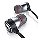 Produktbild CSL - In-Ear 650s Premium Kopfhörer Alu Earphone - widerstandsfähiges Aramid-Kabel optimierte Soundtreiber Knickschutz - 10mm Schallwandler - schwarz Silber