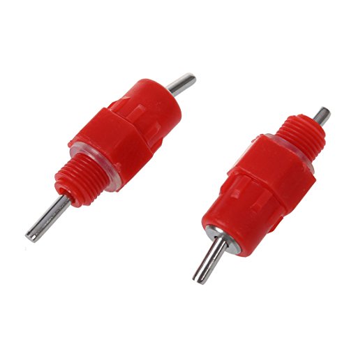 SODIAL (R) 20 Stueck Wassernippeltraenke Huhn Feeder Gefluegel Supplies Hen Schraube Stil - 2