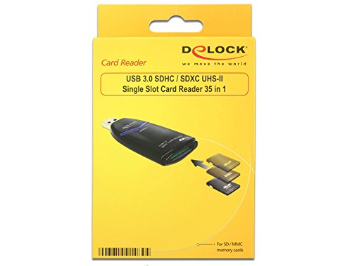 Delock USB 3.0 SDHC / SDXC UHS-II Single Slot Card Reader 35 in 1 - 2