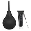Aulola 220ml black enema bulb kit with nozzle and 60ml lubricant