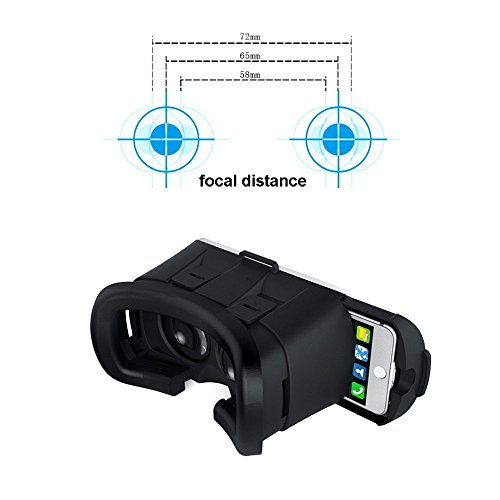 JINYJIA 3D VR Box Sicurezza Mobile di RealtÃ  Virtuale Film Occhiali 3D Auricolare Visualizzatore per 4.0