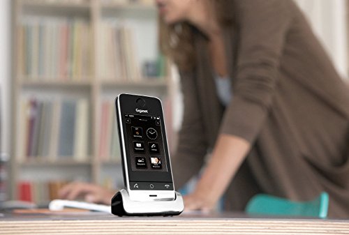 Gigaset SL910 Telefon - Schnurlostelefon / Mobilteil - mit Farbdisplay / Design Telefon / schnurloses Telefon - Freisprechen - schwarz