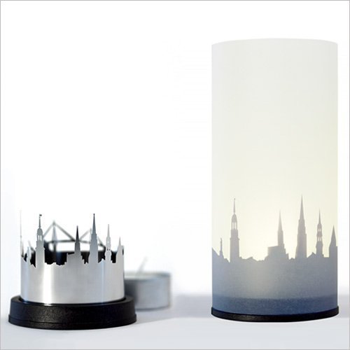 STADTLICHT Hamburg Kerzenlicht mit Schattenwurf dekoop