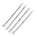 Produktbild LARRY SHELL 4-piece cuticle pusher set, stainless steel manicure tool for treating cuticles, for nail polish removal, nail remover