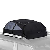 ZAPATAS IMPERMEABLES: Las cremalleras de la bolsa de transporte superior del automóvil son resistentes e impermeables y están empotradas debajo de una solapa protectora para brindar protección adicional contra la lluvia.