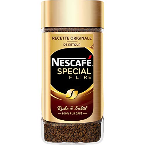 Nescafé Spécial Filtre Recette Originale de Retour Café Soluble Flacon de 200 g - Lot de 3 Flacons