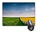 Produktbild Whecom Gaming Mauspad,Unique Printed Mouse Mat Design for Field Blue Sky Nature Green Landscape Meadow Summer Rural Cloud Grass Spring Agriculture Farm Crop