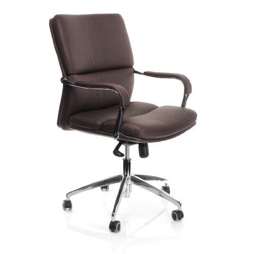 hjh OFFICE 600760 Brostuhl Chefsessel BRUNELLO 10 Kunstleder dunkelbraun dick gepolstert, solide individelle Einstellmglichkeiten, Schreibtischstuhl ergonomisch, Bro Sessel, Drehstuhl, feste Armlehne hjh OFFICE 600760 Brostuhl Chefsessel BRUNELLO 10 Kunstleder dunkelbraun dick gepolstert, solide individelle Einstellmglichkeiten, Schreibtischstuhl ergonomisch, Bro Sessel, Drehstuhl, feste Armlehne